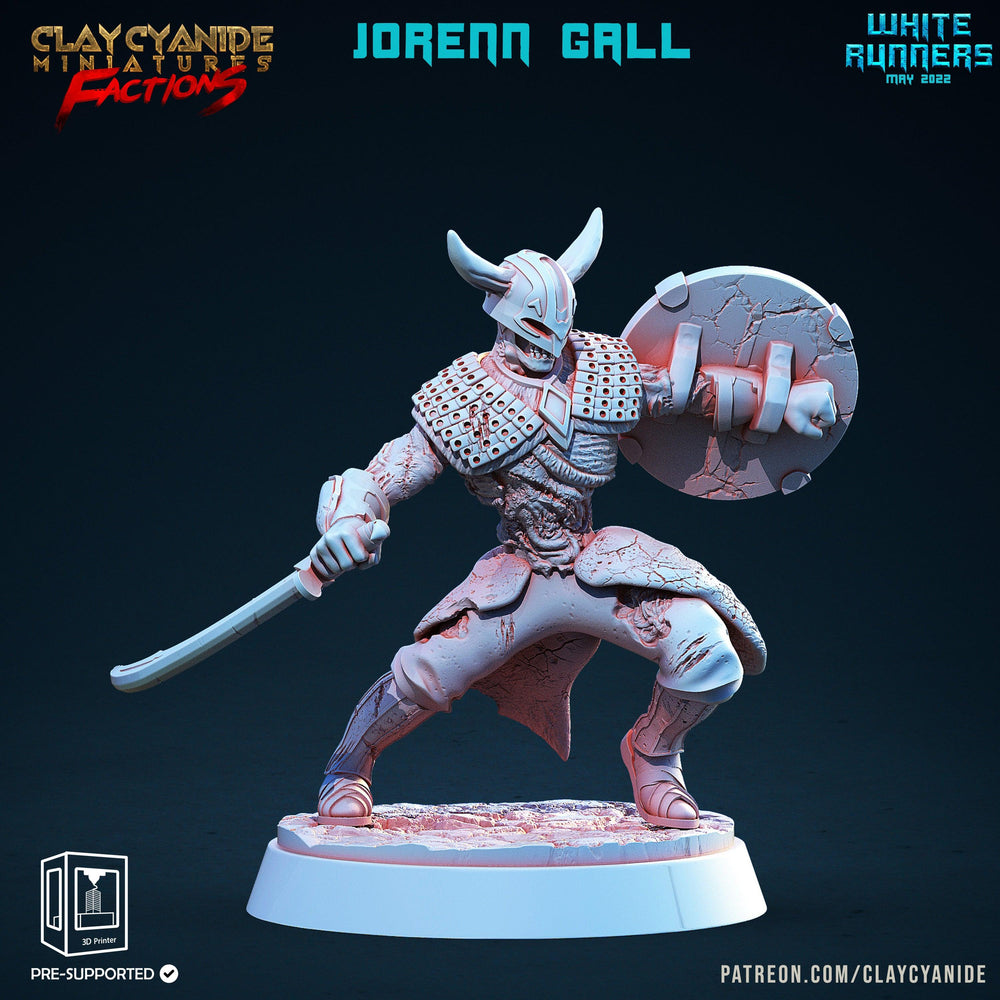 3D Printed Clay Cyanide White Runners Factions Tribes Ragnarok D&D (Online Only)