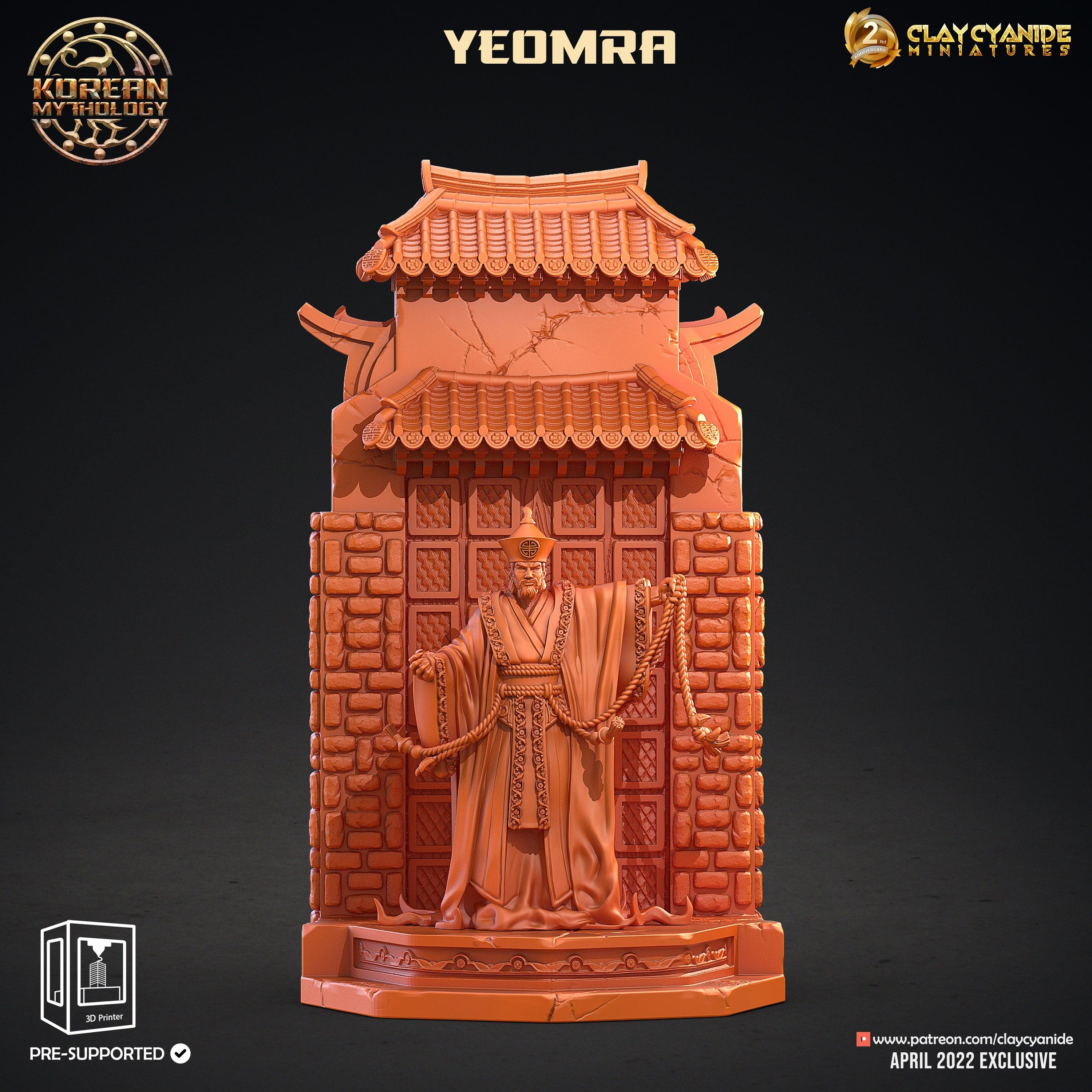 3D Printed Clay Cyanide Yeomra Korean Mythology Ragnarok D&D (Online Only)