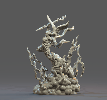 3D Printed Clay Cyanide Zeus Greek Myth Gods and Goddesses Ragnarok D&D (Online Only)