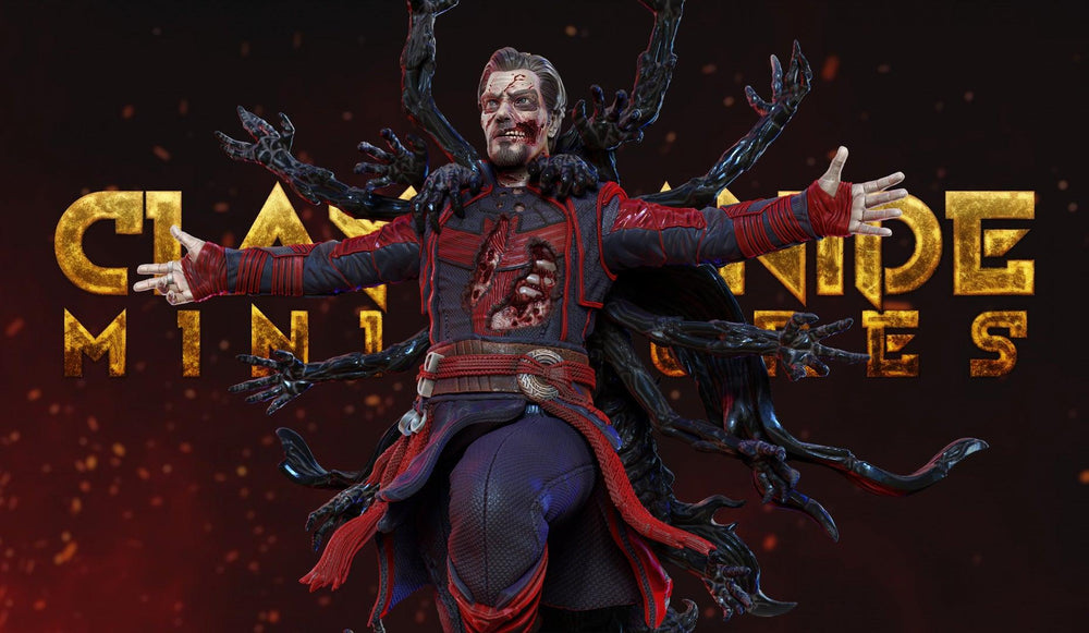 3D Printed Clay Cyanide Zombie Dr. Strange 28mm-32mm Ragnarok D&D (Online Only)