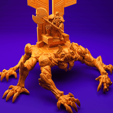 3D Printed Dwarf’s Army Nafarrate - Dwarf Throne Mimic Set 28mm 32mm Ragnarok D&D (Online Only)