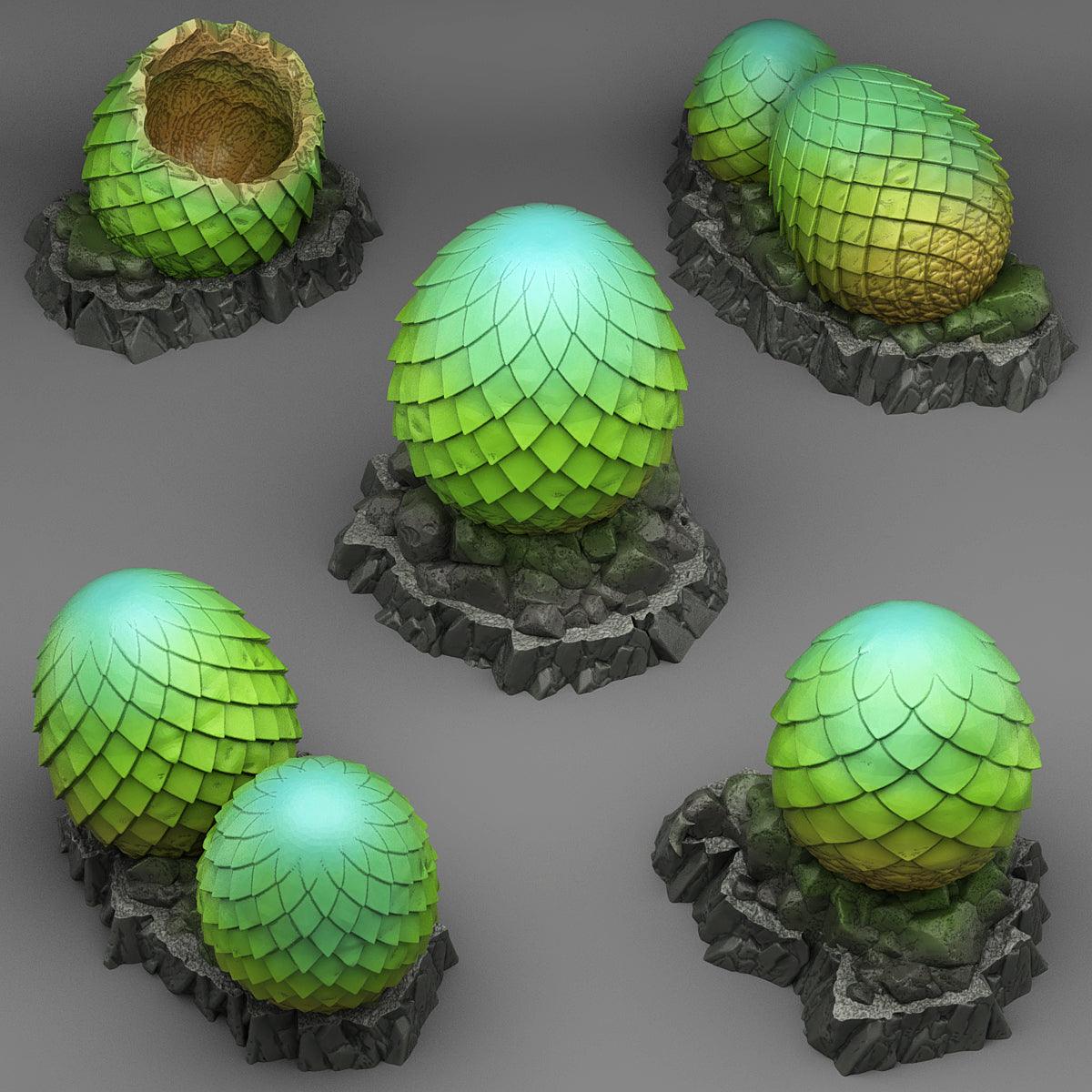 3D Printed Fantastic Plants and Rocks Abandoned Dragons Eggs 28mm - 32mm D&D Wargaming (Online Only)
