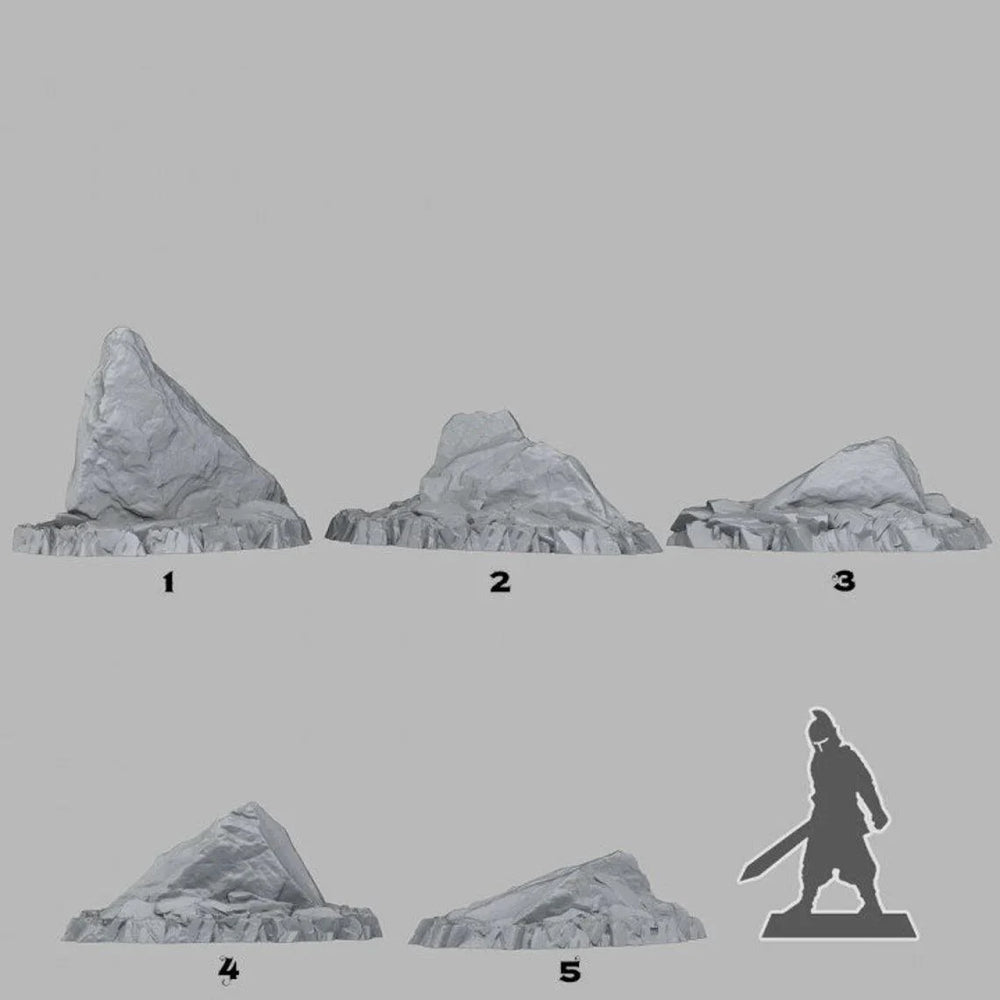 3D Printed Fantastic Plants and Rocks Agamot's Stones 28mm - 32mm D&D Wargaming (Online Only)