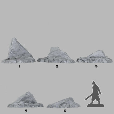 3D Printed Fantastic Plants and Rocks Agamot's Stones 28mm - 32mm D&D Wargaming (Online Only)