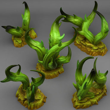 3D Printed Fantastic Plants and Rocks Aggressive Strange Brambles 28mm - 32mm D&D Wargaming (Online Only)