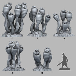 3D Printed Fantastic Plants and Rocks Alien Anemone 28mm - 32mm D&D Wargaming (Online Only)