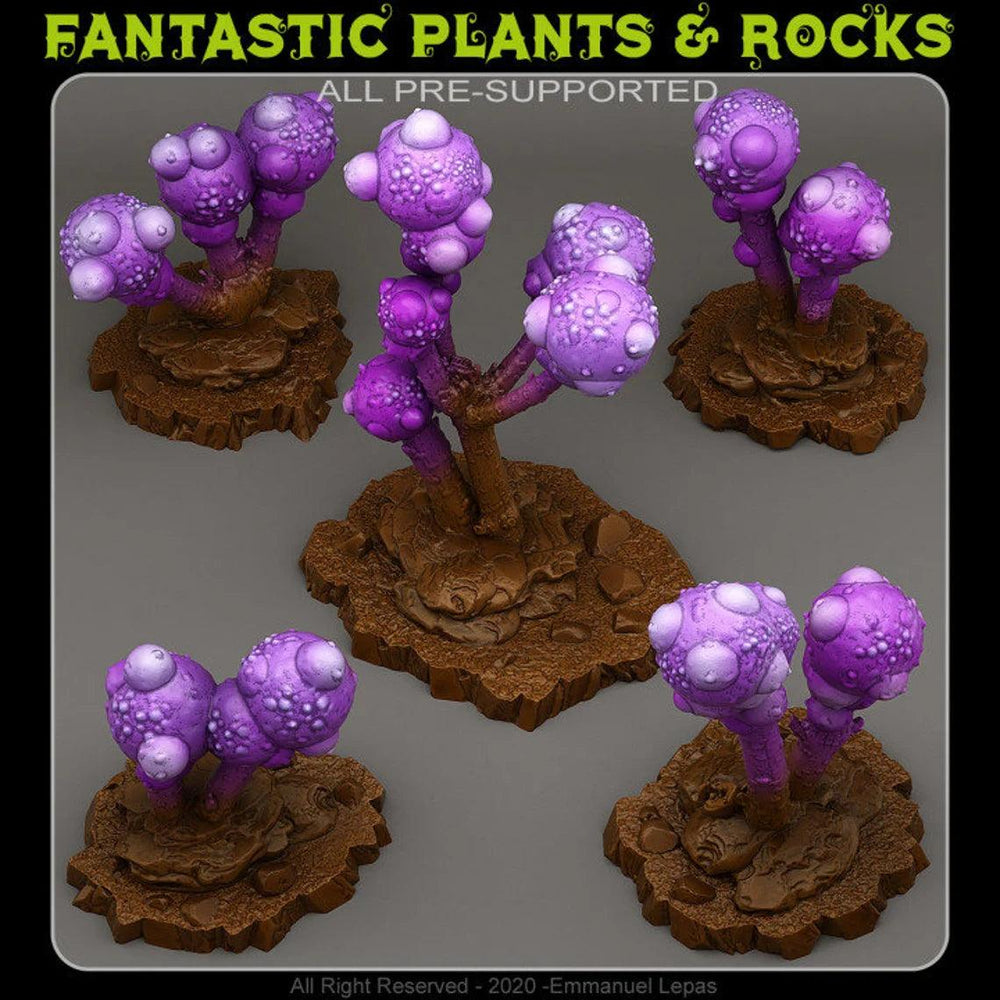 3D Printed Fantastic Plants and Rocks Alien Bulbs 28mm - 32mm D&D Wargaming (Online Only)
