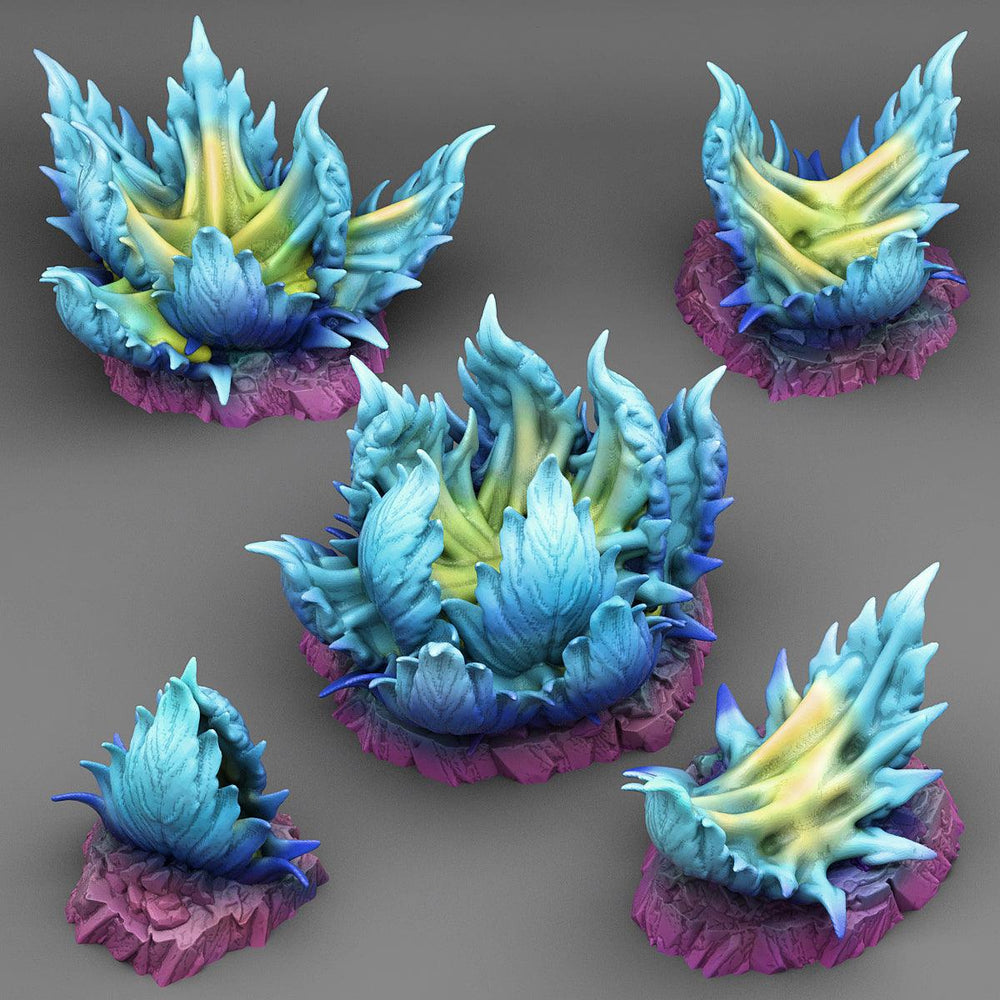 3D Printed Fantastic Plants and Rocks Alien Carnivorous Plants 28mm - 32mm D&D Wargaming (Online Only)