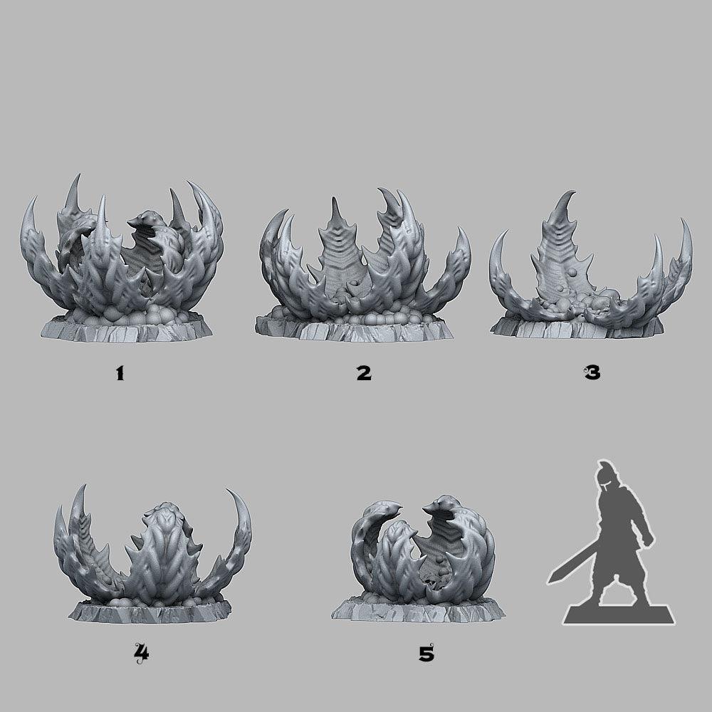 3D Printed Fantastic Plants and Rocks Alien Carnivorous Plants 28mm - 32mm D&D Wargaming (Online Only)