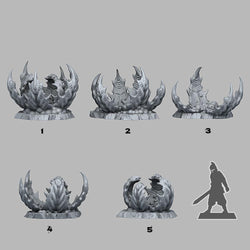 3D Printed Fantastic Plants and Rocks Alien Carnivorous Plants 28mm - 32mm D&D Wargaming (Online Only)