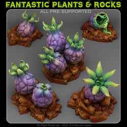 3D Printed Fantastic Plants and Rocks Alien Eggs 28mm - 32mm D&D Wargaming (Online Only)