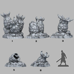 3D Printed Fantastic Plants and Rocks Alien Eggs 28mm - 32mm D&D Wargaming (Online Only)