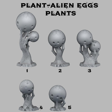 3D Printed Fantastic Plants and Rocks Alien Eggs Plants 28mm - 32mm D&D Wargaming (Online Only)