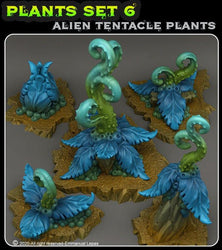 3D Printed Fantastic Plants and Rocks Alien Tentacle Plants 28mm - 32mm D&D Wargaming (Online Only)