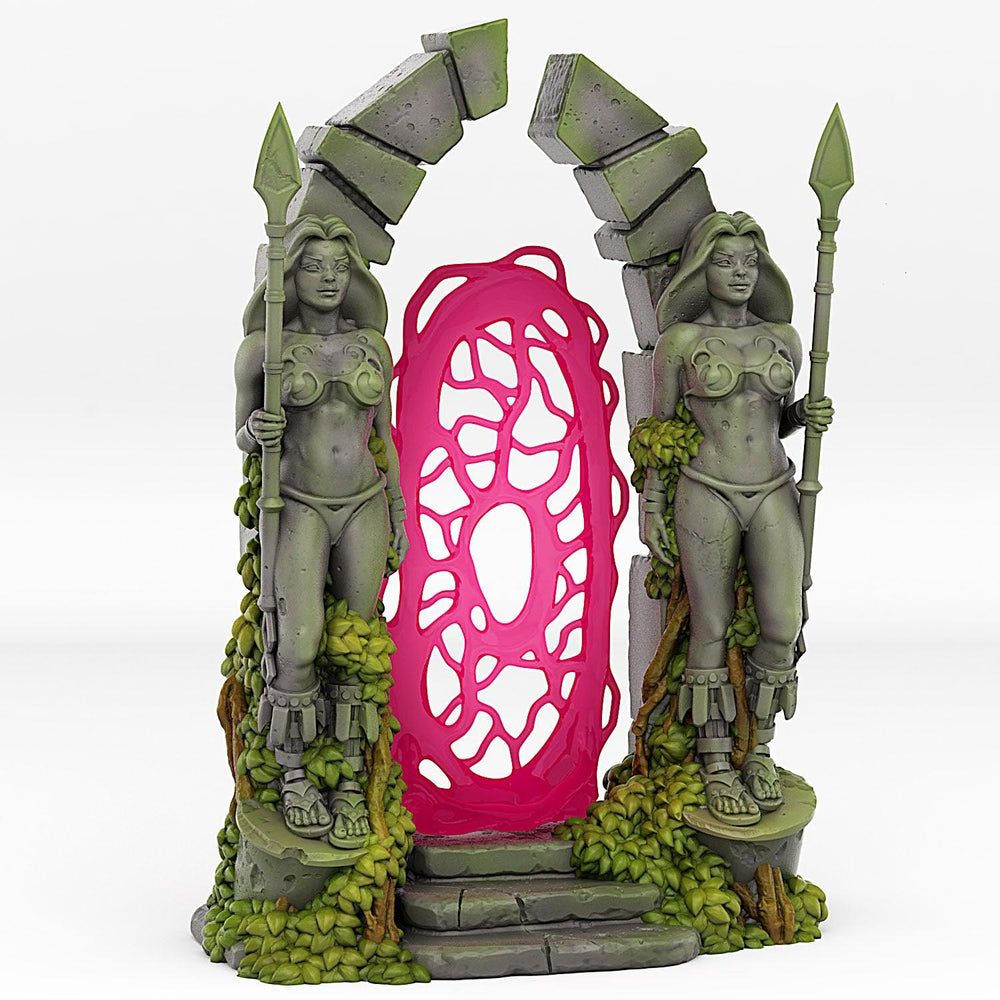 3D Printed Fantastic Plants and Rocks Amazone Portal With Its Lianas Effect 28 32 mm Wargaming DnD (Online Only)
