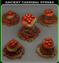 3D Printed Fantastic Plants and Rocks Ancient Cannibal Stones 28mm - 32mm D&D Wargaming (Online Only)