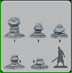 3D Printed Fantastic Plants and Rocks Ancient Cannibal Stones 28mm - 32mm D&D Wargaming (Online Only)