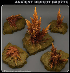 3D Printed Fantastic Plants and Rocks Ancient Desert Baryte 28mm - 32mm D&D Wargaming (Online Only)