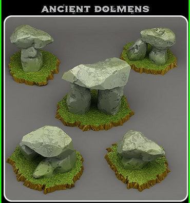 3D Printed Fantastic Plants and Rocks Ancient Dolmens 28mm - 32mm D&D Wargaming (Online Only)