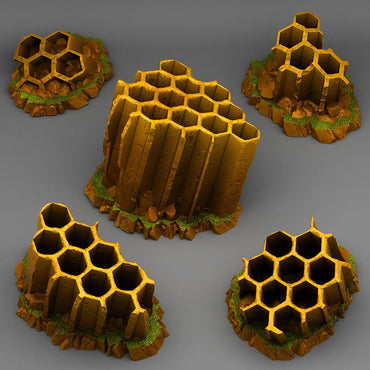 3D Printed Fantastic Plants and Rocks Ancient Giant Wasps Hive 28mm - 32mm D&D Wargaming (Online Only)