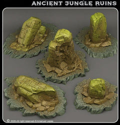 3D Printed Fantastic Plants and Rocks Ancient Jungle Ruins 28mm - 32mm D&D Wargaming (Online Only)