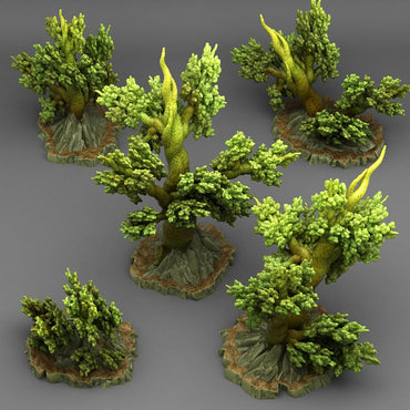 3D Printed Fantastic Plants and Rocks Angervine Trees 28mm - 32mm D&D Wargaming (Online Only)