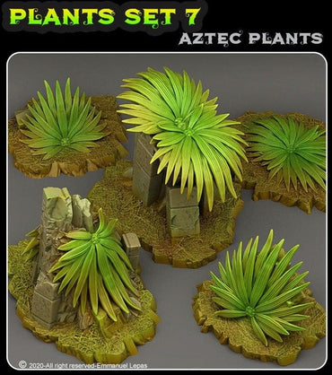 3D Printed Fantastic Plants and Rocks Aztec Plant 28mm - 32mm D&D Wargaming (Online Only)