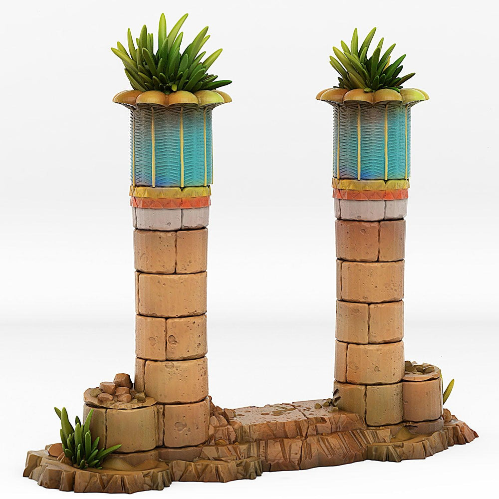 3D Printed Fantastic Plants and Rocks Babylone Portal With Its Magic Water Effect 28mm - 32mm D&D Wargaming (Online Only)