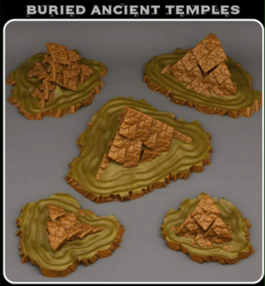 3D Printed Fantastic Plants and Rocks Berried Ancient Temples 28mm - 32mm D&D Wargaming (Online Only)