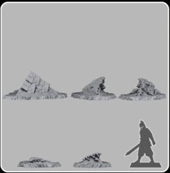 3D Printed Fantastic Plants and Rocks Berried Ancient Temples 28mm - 32mm D&D Wargaming (Online Only)