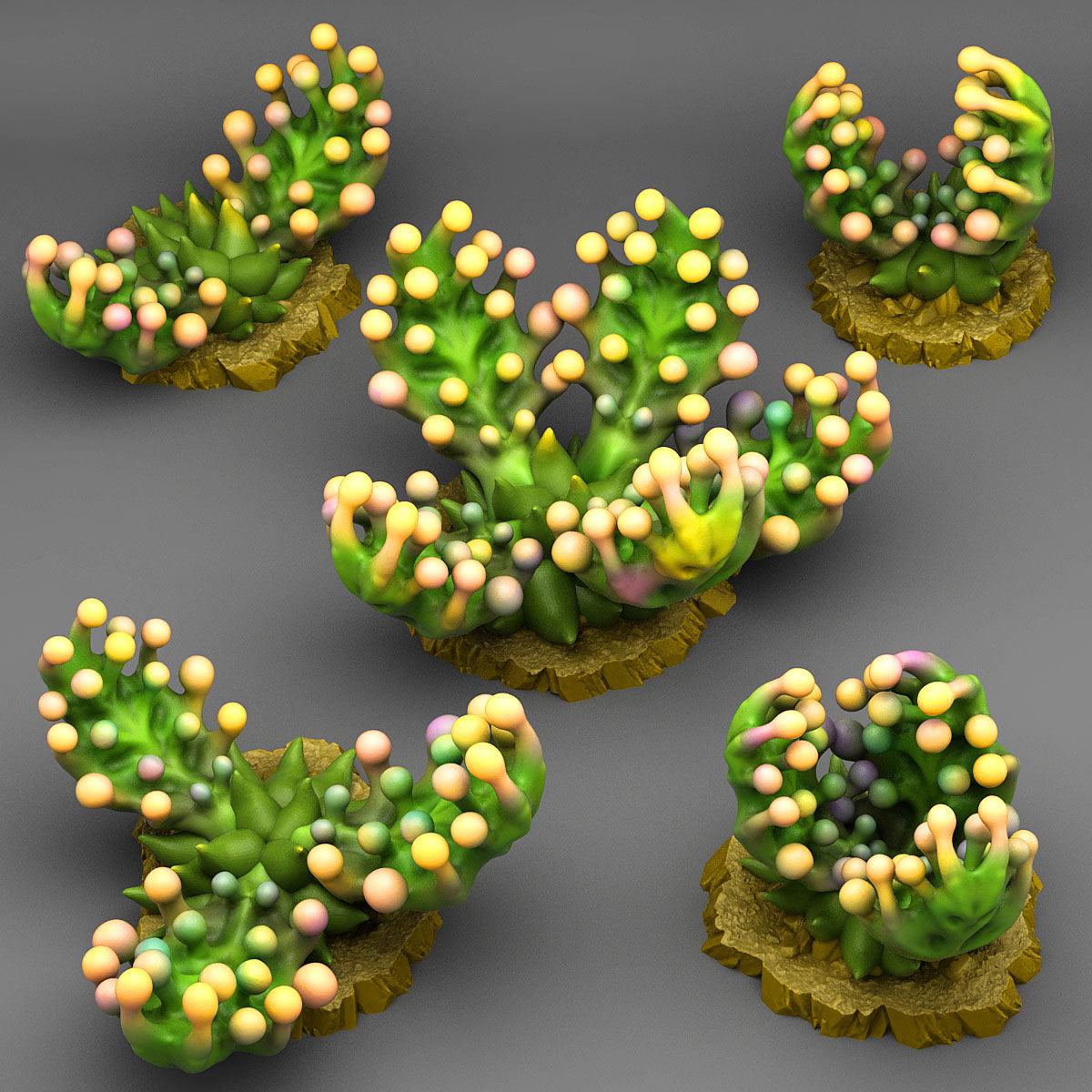3D Printed Fantastic Plants and Rocks Bubble Carnivorous Plants 28mm - 32mm D&D Wargaming (Online Only)