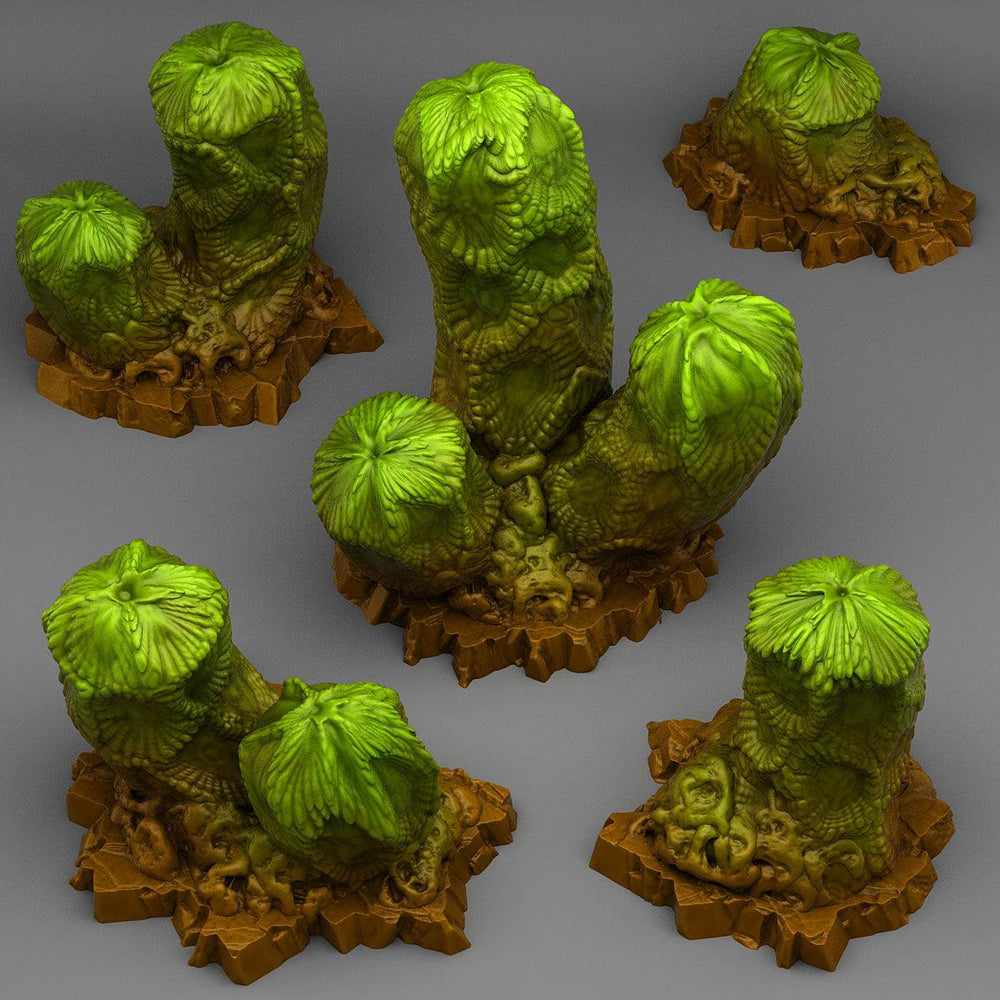 3D Printed Fantastic Plants and Rocks Cactus From Mars 28mm - 32mm D&D Wargaming (Online Only)