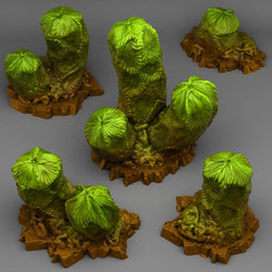 3D Printed Fantastic Plants and Rocks Cactus From Mars 28mm - 32mm D&D Wargaming (Online Only)