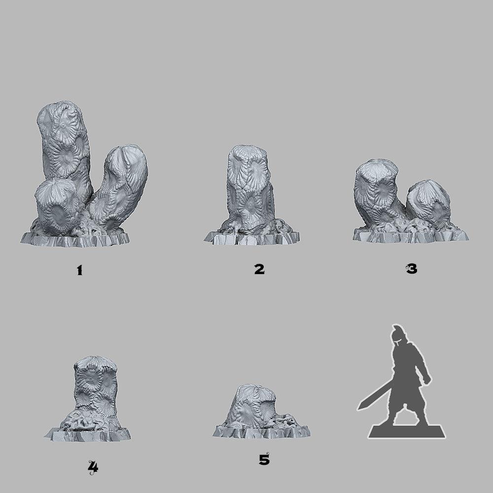 3D Printed Fantastic Plants and Rocks Cactus From Mars 28mm - 32mm D&D Wargaming (Online Only)