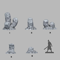 3D Printed Fantastic Plants and Rocks Cactus From Mars 28mm - 32mm D&D Wargaming (Online Only)