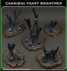 3D Printed Fantastic Plants and Rocks Cannibal Feast Branches 28mm - 32mm D&D Wargaming (Online Only)