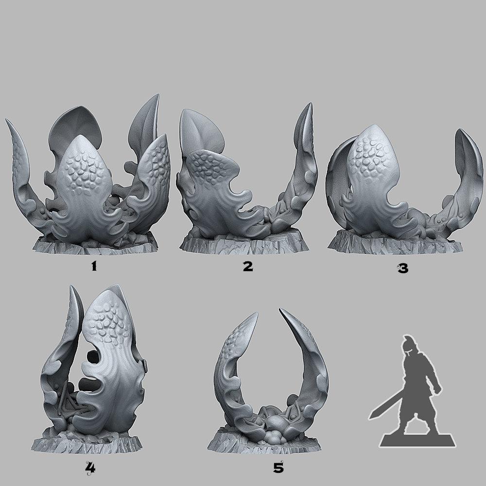 3D Printed Fantastic Plants and Rocks Carnivorous Glue Plants 28mm - 32mm D&D Wargaming (Online Only)