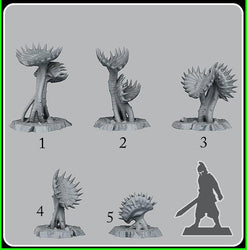 3D Printed Fantastic Plants and Rocks Carnivorous Plants 28mm - 32mm D&D Wargaming (Online Only)