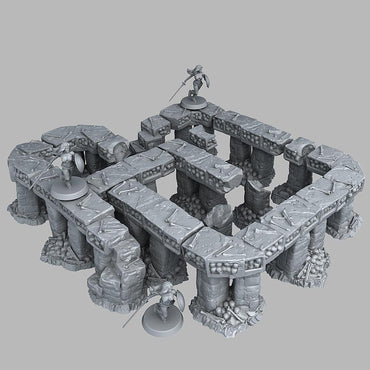 3D Printed Fantastic Plants and Rocks Catacomb Modular Bridges 28mm - 32mm D&D Wargaming (Online Only)