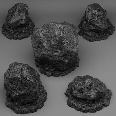 3D Printed Fantastic Plants and Rocks Crashed Asteroids 28mm - 32mm D&D Wargaming (Online Only)