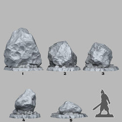 3D Printed Fantastic Plants and Rocks Crashed Asteroids 28mm - 32mm D&D Wargaming (Online Only)