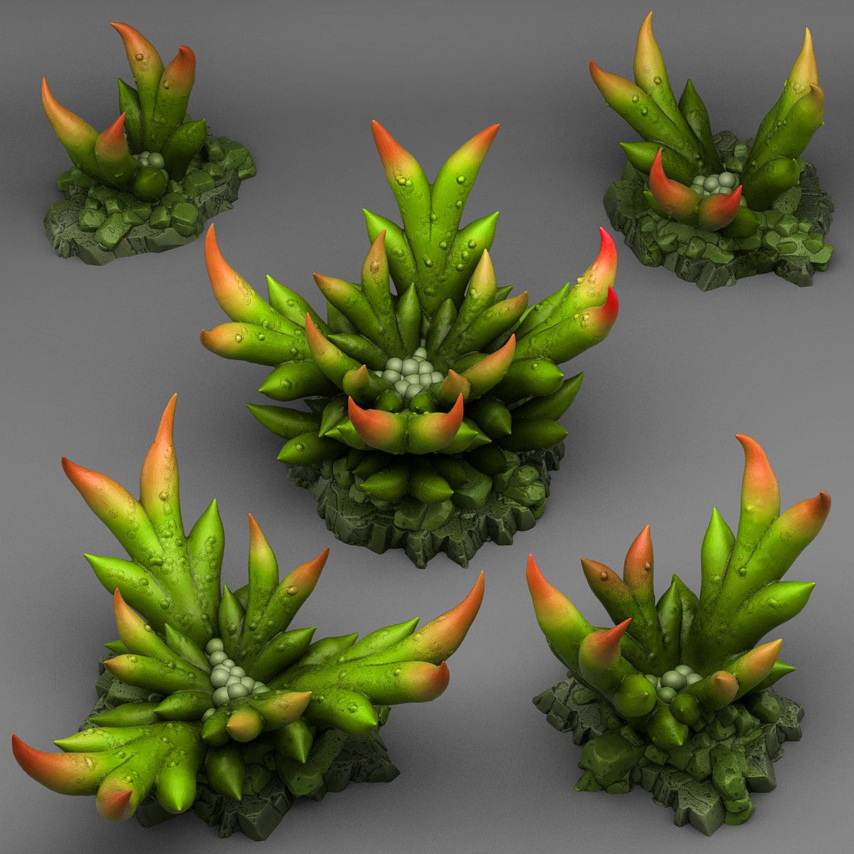 3D Printed Fantastic Plants and Rocks Creepy Bromeliad 28mm - 32mm D&D Wargaming (Online Only)