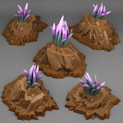 3D Printed Fantastic Plants and Rocks Crown-of-the-Desert Yucca 28mm - 32mm D&D Wargaming (Online Only)