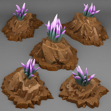 3D Printed Fantastic Plants and Rocks Crown-of-the-Desert Yucca 28mm - 32mm D&D Wargaming (Online Only)