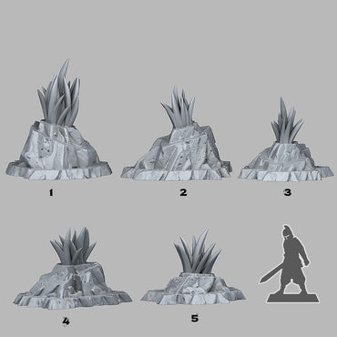 3D Printed Fantastic Plants and Rocks Crown-of-the-Desert Yucca 28mm - 32mm D&D Wargaming (Online Only)