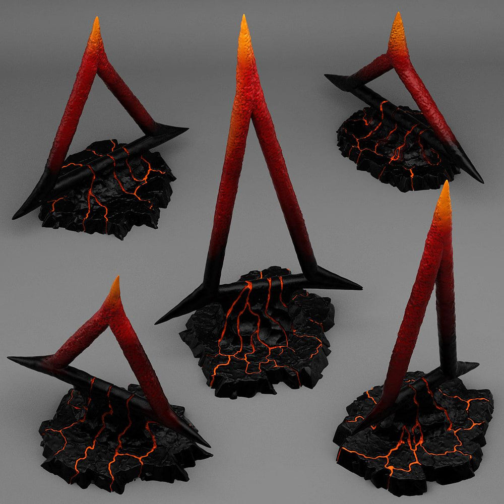 3D Printed Fantastic Plants and Rocks CULTIST BURNING SYMBOLS 28mm - 32mm D&D Wargaming (Online Only)