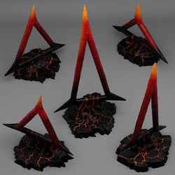 3D Printed Fantastic Plants and Rocks CULTIST BURNING SYMBOLS 28mm - 32mm D&D Wargaming (Online Only)