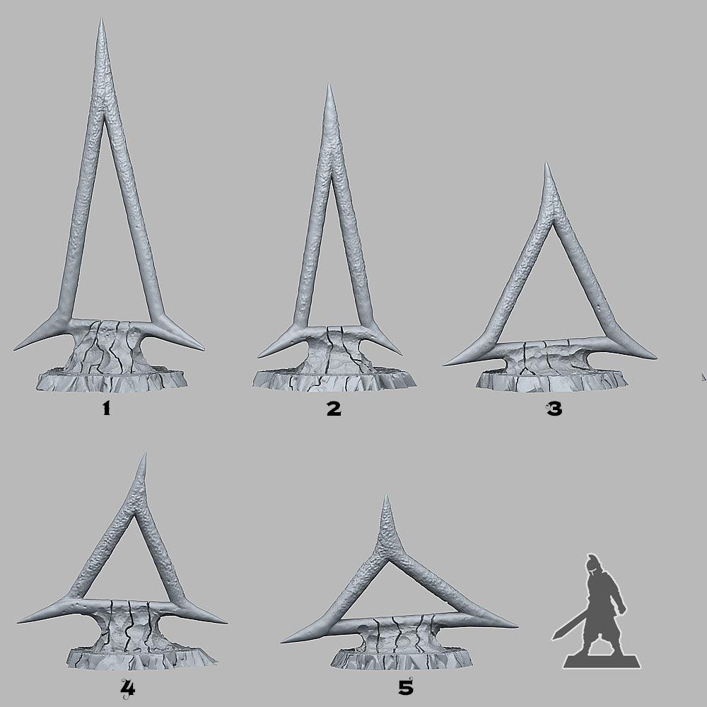 3D Printed Fantastic Plants and Rocks CULTIST BURNING SYMBOLS 28mm - 32mm D&D Wargaming (Online Only)