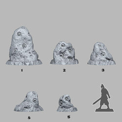 3D Printed Fantastic Plants and Rocks Curious Eyes Stones 28mm - 32mm D&D Wargaming (Online Only)