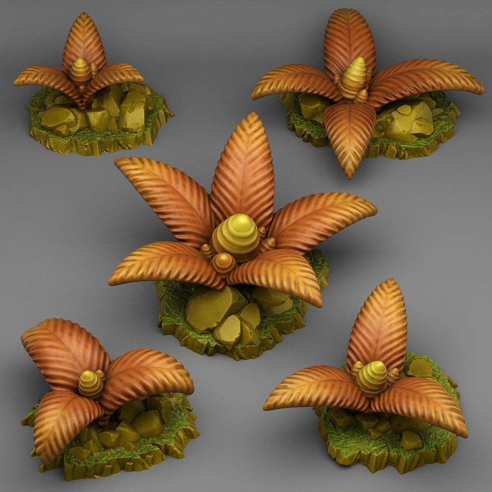 3D Printed Fantastic Plants and Rocks Dangerous Bee Plants 28mm - 32mm D&D Wargaming (Online Only)